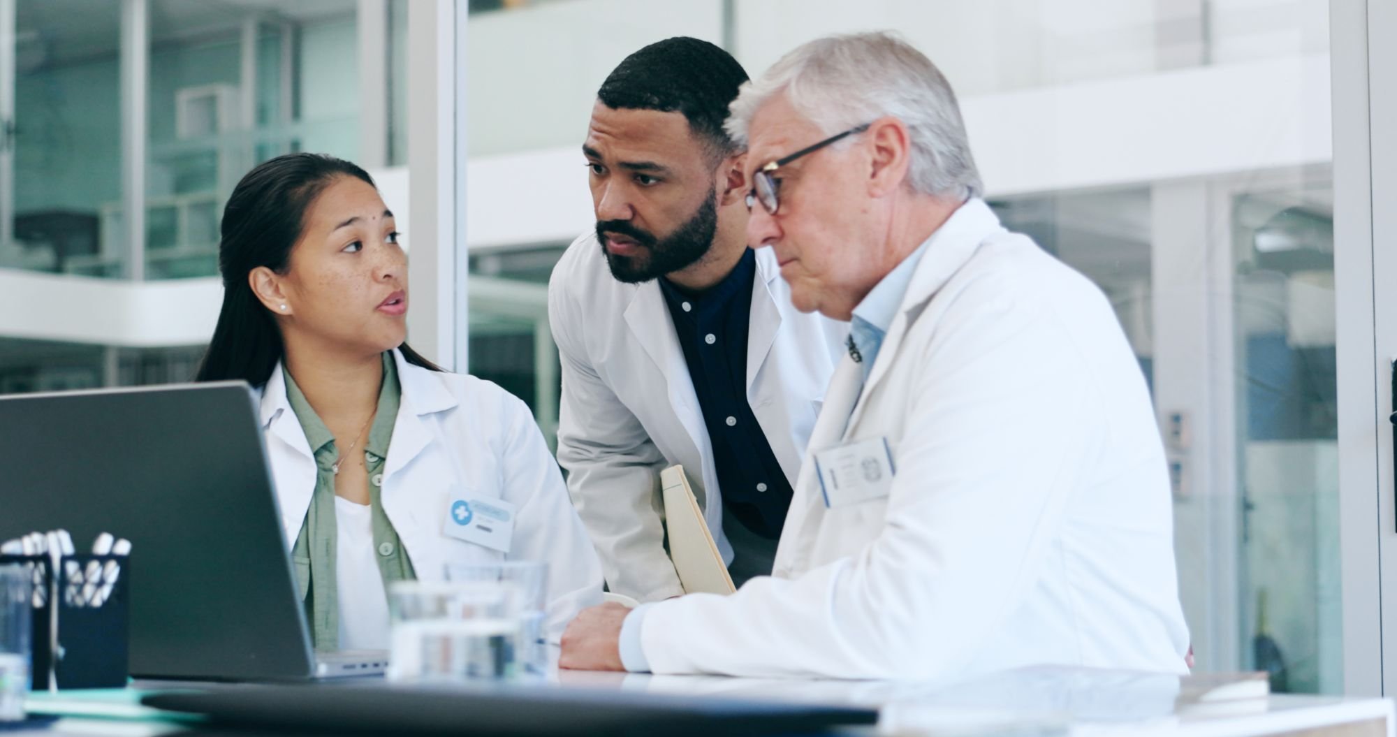 Team of healthcare professionals at work